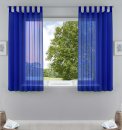 -61000CN-2er Pack Schlaufenschal uni transparent Voile Bleiband Kräuselband Schlaufen