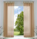 -61000CN-2er Pack Schlaufenschal uni transparent Voile Bleiband Kräuselband Schlaufen