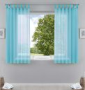 -61000CN-2er Pack Schlaufenschal uni transparent Voile Bleiband Kräuselband Schlaufen