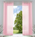 -61000CN-2er Pack Schlaufenschal uni transparent Voile Bleiband Kräuselband Schlaufen