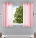 -61000CN-2er Pack Schlaufenschal uni transparent Voile Bleiband Kräuselband Schlaufen