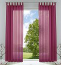 -61000CN-2er Pack Schlaufenschal uni transparent Voile Bleiband Kräuselband Schlaufen