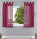 -61000CN-2er Pack Schlaufenschal uni transparent Voile Bleiband Kräuselband Schlaufen