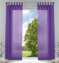 -61000CN-2er Pack Schlaufenschal uni transparent Voile Bleiband Kräuselband Schlaufen