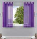 -61000CN-2er Pack Schlaufenschal uni transparent Voile Bleiband Kräuselband Schlaufen