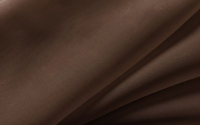 -61000CN- Braun HxB  175x140 cm 2er Pack Schlaufenschal uni transparent Voile Bleiband Kräuselband Schlaufen