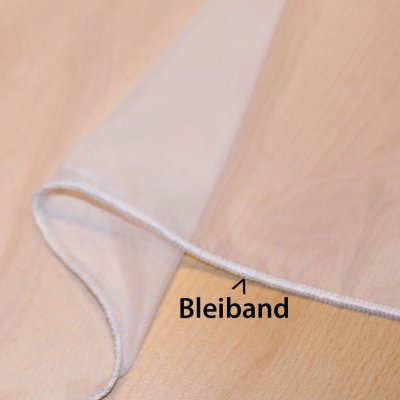 -61000CN- Braun HxB  175x140 cm 2er Pack Schlaufenschal uni transparent Voile Bleiband Kräuselband Schlaufen