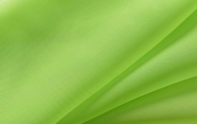 -61000CN- Apfelgrün HxB  175x140 cm 2er Pack Schlaufenschal uni transparent Voile Bleiband Kräuselband Schlaufen