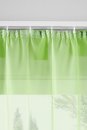 -61000CN- Apfelgrün HxB  175x140 cm 2er Pack Schlaufenschal uni transparent Voile Bleiband Kräuselband Schlaufen