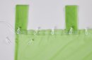 -61000CN- Apfelgrün HxB  175x140 cm 2er Pack Schlaufenschal uni transparent Voile Bleiband Kräuselband Schlaufen