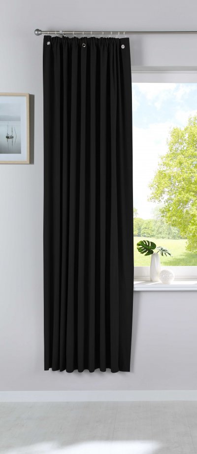 -10000335-Vorhang 100% Verdunkelung »DARK« Saugnapf Reisevorhang Tragetasche Gardinenband