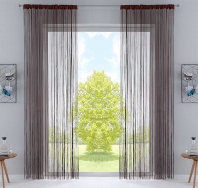 -20303CN2-2er Set Fadengardine Fadenstore Tunneldurchzug...