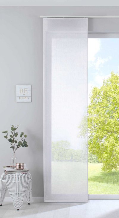 -2019032- Weiß HxB 245x60 cm Flächenvorhang...