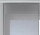 -2019032- Grau HxB 245x60 cm Flächenvorhang »Nizza« Transparent Halbvoile Paneelwagen Mischgewebe