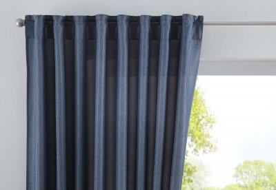 -2019037-Vorhang Verdeckte Schlaufen Cationic »JENA« Leinen Optik Meliert Gardinenband