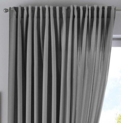 -2019037-Vorhang Verdeckte Schlaufen Cationic »JENA« Leinen Optik Meliert Gardinenband