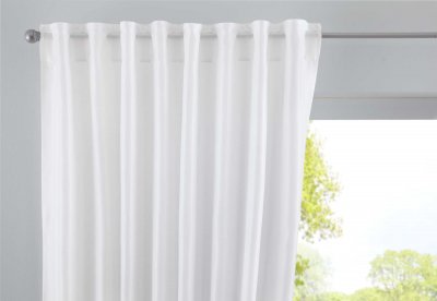 -2019037-Vorhang Verdeckte Schlaufen Cationic »JENA« Leinen Optik Meliert Gardinenband