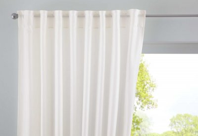 -2019037-Vorhang Verdeckte Schlaufen Cationic »JENA« Leinen Optik Meliert Gardinenband