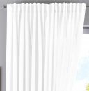 -2019037- Weiß HxB 250x300 cm Vorhang Verdeckte Schlaufen Cationic »JENA« Leinen Optik Meliert Gardinenband