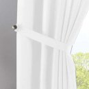 -2019037- Weiß HxB 250x300 cm Vorhang Verdeckte Schlaufen Cationic »JENA« Leinen Optik Meliert Gardinenband
