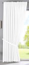 -2019037- Weiß HxB 250x300 cm Vorhang Verdeckte Schlaufen Cationic »JENA« Leinen Optik Meliert Gardinenband