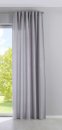 -2019037- Silber HxB 225x140 cm Vorhang Verdeckte Schlaufen Cationic »JENA« Leinen Optik Meliert Gardinenband