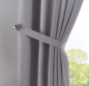 -2019037- Silber HxB 225x140 cm Vorhang Verdeckte Schlaufen Cationic »JENA« Leinen Optik Meliert Gardinenband