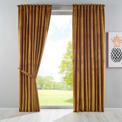 -20357- Senf 2 Stück HxB 280x135 cm Verdunkelung...