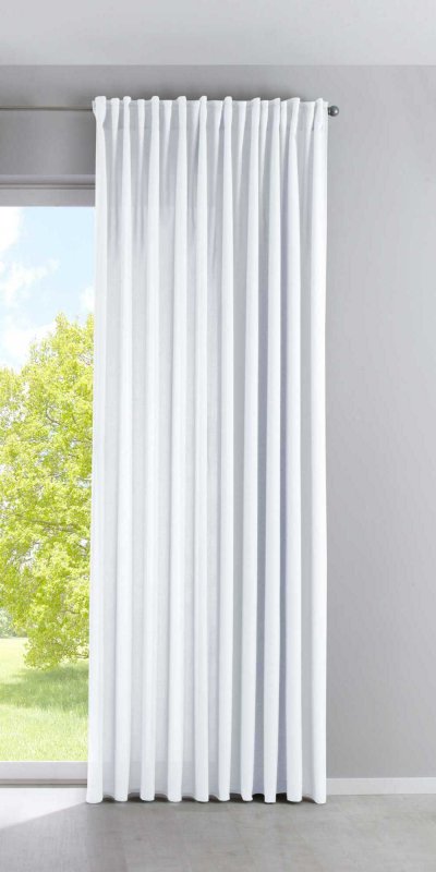 -100002651-Vorhang Blickdicht Matt »PALERMO« 300 cm Breit Gardine Schlaufen Leinen Optik