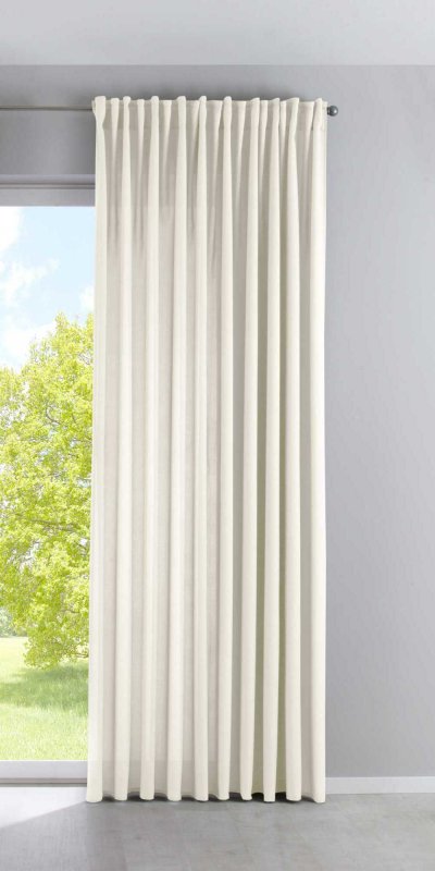 -100002651- Creme HxB 250x300 cm Vorhang Blickdicht Matt...