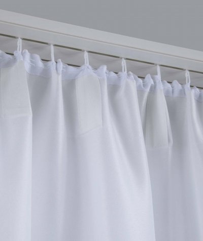 -100002651- Creme HxB 250x300 cm Vorhang Blickdicht Matt »PALERMO« 300 cm Breit Gardine Schlaufen Leinen Optik