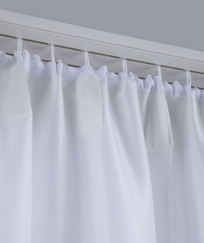 -100002651- Creme HxB 250x300 cm Vorhang Blickdicht Matt »PALERMO« 300 cm Breit Gardine Schlaufen Leinen Optik
