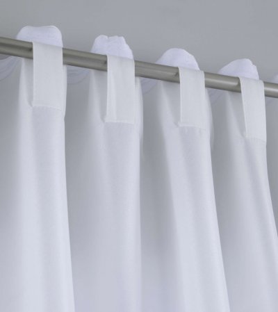 -100002651- Creme HxB 250x300 cm Vorhang Blickdicht Matt »PALERMO« 300 cm Breit Gardine Schlaufen Leinen Optik