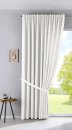 -100002651- Creme HxB 250x300 cm Vorhang Blickdicht Matt »PALERMO« 300 cm Breit Gardine Schlaufen Leinen Optik