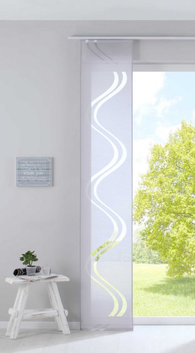 -20190418- Grau HxB 245x45 cm Flächenvorhang...