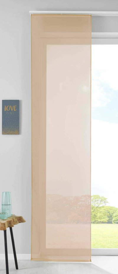 -85589N- Sand HxB 245x60 cm Schiebegardine...