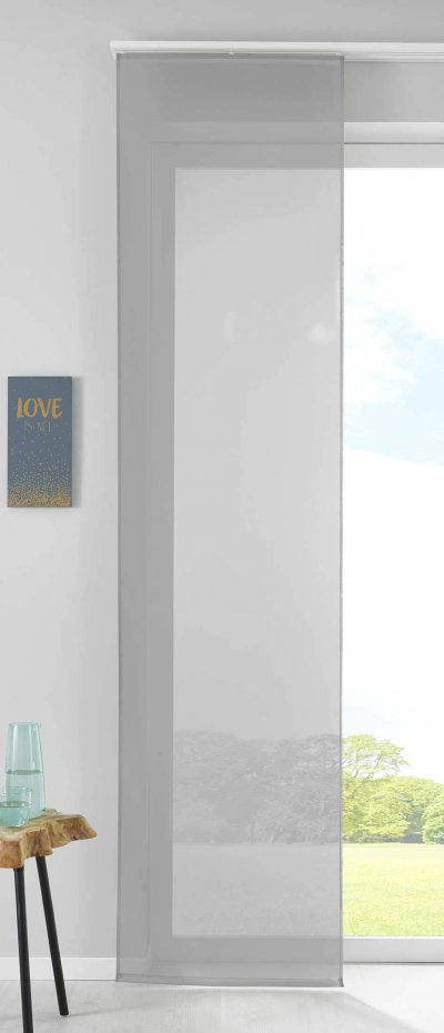 -85589N- Grau HxB 245x60 cm Schiebegardine...