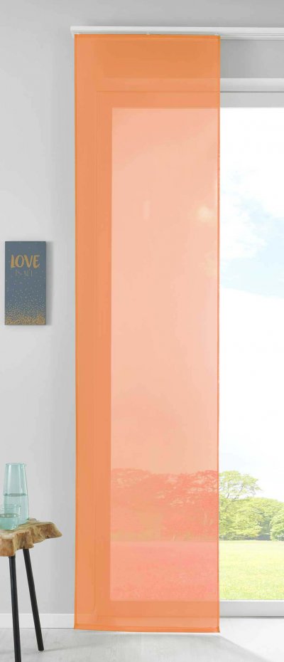 -85589N- Orange HxB 245x60 cm Schiebegardine...