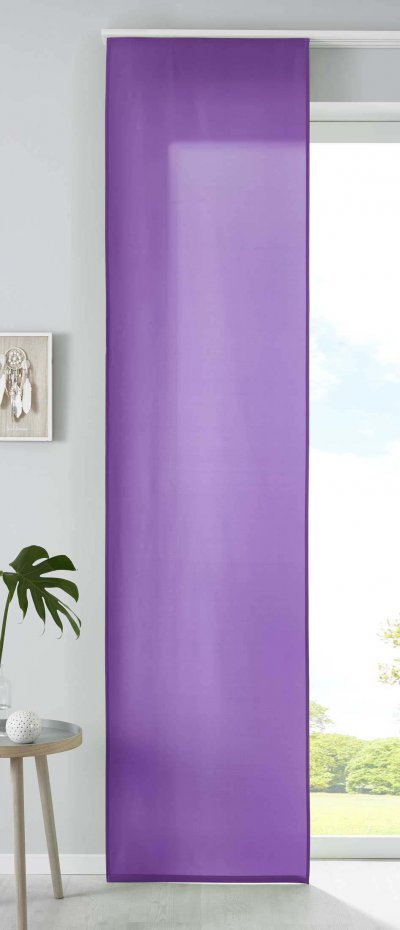 -85600N- Lila HxB 245x60 cm 1er Set Schiebegardine...