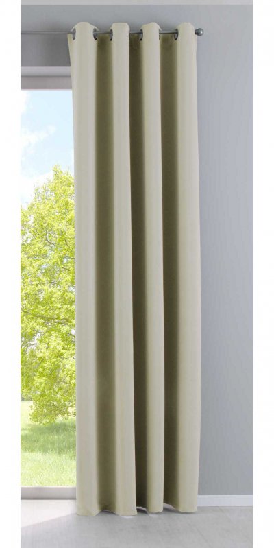 -201920600- Beige HxB 245x140 cm Vorhang Blickdicht...