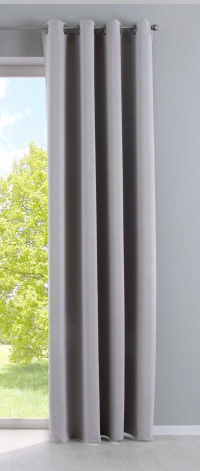 -201920600- Grau HxB 245x140 cm Vorhang Blickdicht...