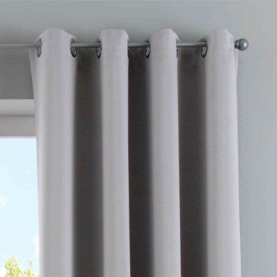-201920600- Grau HxB 245x140 cm Vorhang Blickdicht »NewYork« Verdunkelungsvorhang Ösen Ökotex UV-Schutz
