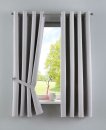 -201920600- Grau HxB 245x140 cm Vorhang Blickdicht »NewYork« Verdunkelungsvorhang Ösen Ökotex UV-Schutz
