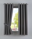 -201920600- Dunkelgrau HxB 225x140 cm Vorhang Blickdicht »NewYork« Verdunkelungsvorhang Ösen Ökotex UV-Schutz