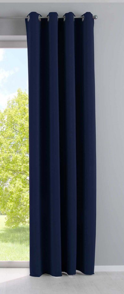 -201920600- Blau HxB 225x140 cm Vorhang Blickdicht...