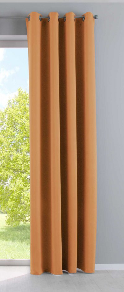 -201920600- Orange HxB 245x140 cm Vorhang Blickdicht...