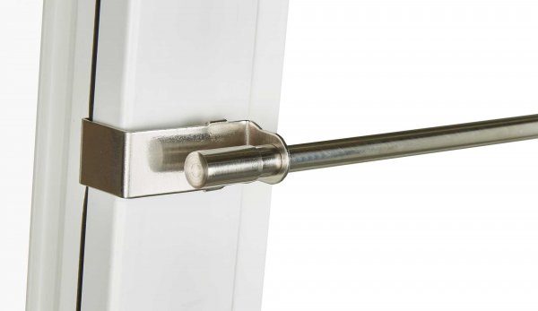 -20190931- Edelstahl 45 75 cm Klemmstange Scheibenstange Metall »Denver« Klemmfix 8/10 Ausziehbar kein Bohren