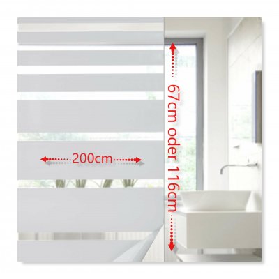 -201916000- Streifen 67x200 cm Fensterfolie selbsthaftend Sichtschutzfolie UV Schutz statische Haftung Folie