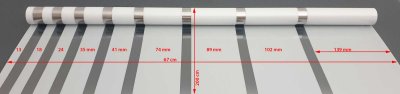-201916000- Streifen 67x200 cm Fensterfolie selbsthaftend Sichtschutzfolie UV Schutz statische Haftung Folie