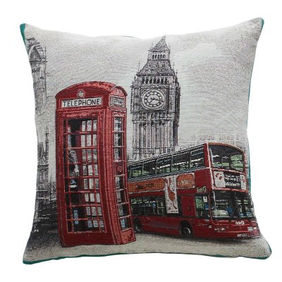 -202069- London 45x45 cm Kissenhülle Gobelin...